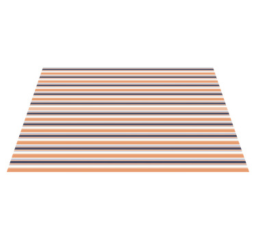 Mantel individual moderno Patrón pastel rayado retro horizontal - TenVinilo