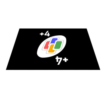 Set de table original carte Uno spéciale multicolore - TenStickers