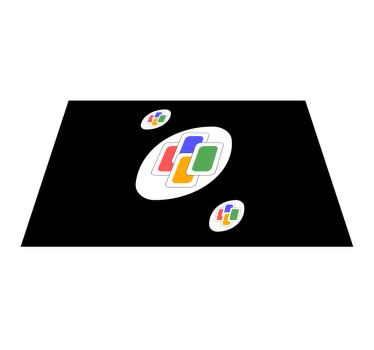 Mantel individual original Cambio de color de la tarjeta uno - TenVinilo