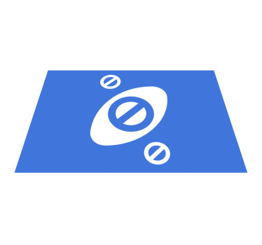 Uno -kortin pysäytin sinisellä värillä Alkuperäinen pöytätabletti - Tenstickers