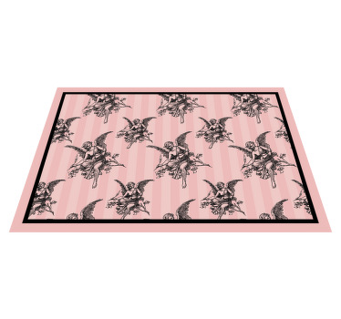 Toile jouy pattern art design Vinyl placemats - TenStickers