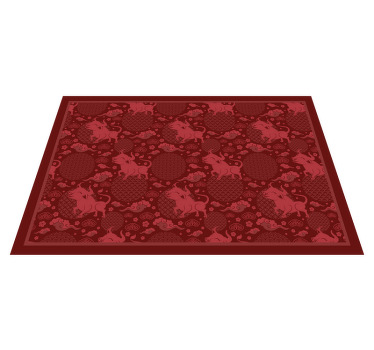 Kinesiske stil vintage mønster vinyl dækkeservietter - TenStickers