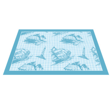 Westwind toile pattern design Vinyl placemats - TenStickers