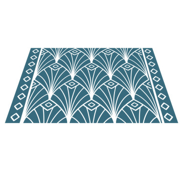 Individuais de mesa originais Arte moderna azul e branco - TenStickers