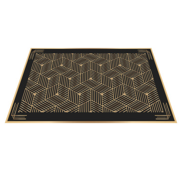 Tischset elegant Goldenes geometrisches dekomuster - TenStickers