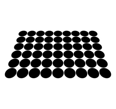 Mustien pisteiden kuvio pöytätabletti moderni - Tenstickers