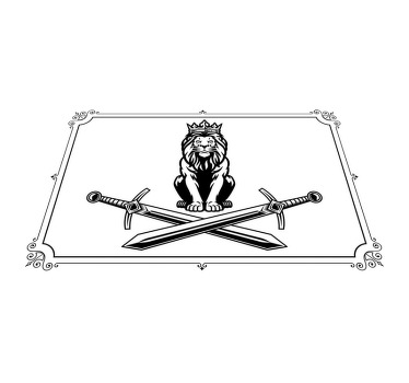 King of jungle silhouettes original placemats - TenStickers