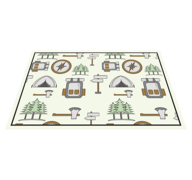 Retkeilykassi kulho, headchet, kompassi lasten pöytätabletti - Tenstickers