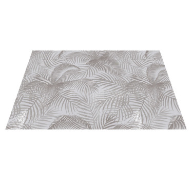 Gray 80's elegant botanical original placemats - TenStickers