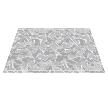 Gray 80's fine graphics original placemats - TenStickers