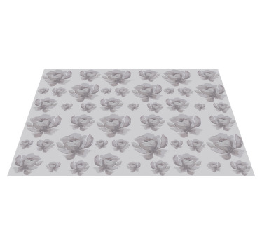 Flower pattern surface placemat - TenStickers