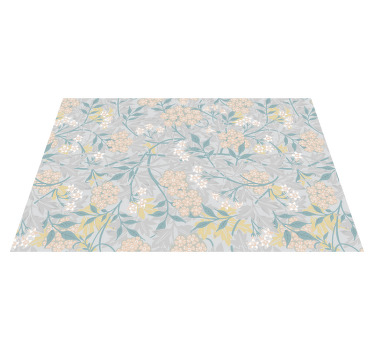80's floral elegant patter original placemats - TenStickers
