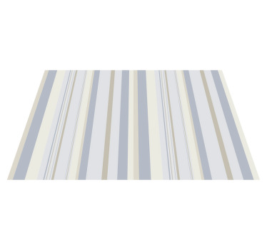 80'er blå og beige striber originale dækkeservietter - TenStickers