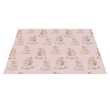 80-talls mønsterbarn og blomster spisebrikke spedbarn - Tenstickers