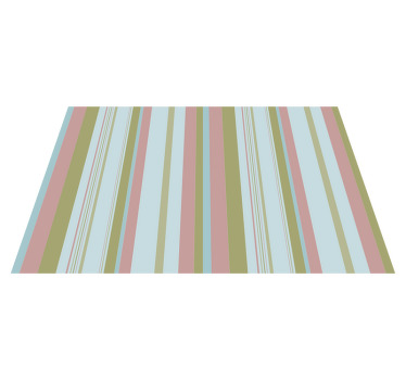 Sininen ja vihreä 80 -luvun raidat Alkuperäinen pöytätabletti - Tenstickers