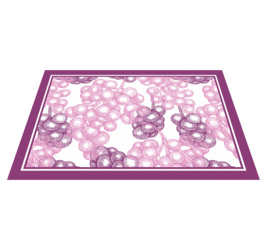 Floral pattern texture placemat - TenStickers