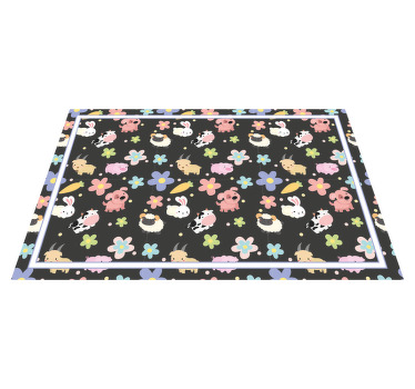 Ville dyr og kaniner spisebrikke spedbarn - Tenstickers