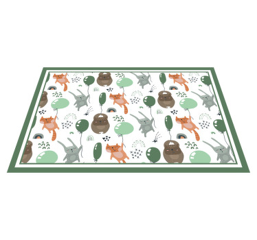 Squirrel Bear Cute Rabbit children placemats - TenStickers
