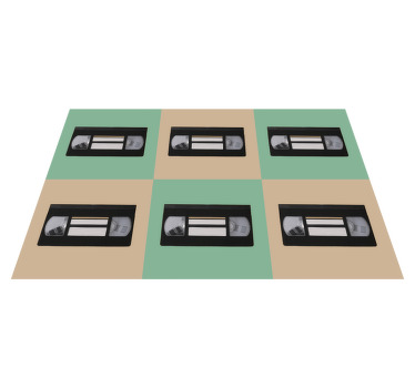 Colorful VHS retro pattern original placemats - TenStickers