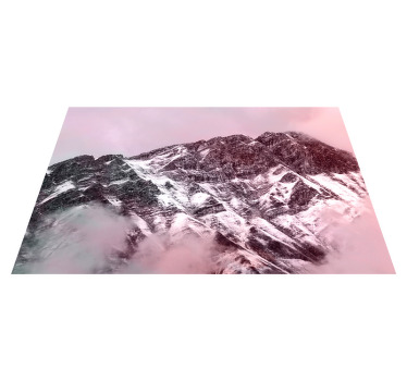 Fjelltopp estetiske farger spisebrikke original - Tenstickers