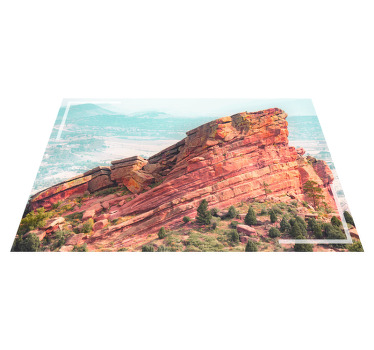 Bordstabletter modernt majestätisk klippformation - Tenstickers