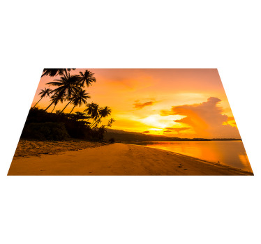 Tropical sunset aesthetic colours placemats - TenStickers