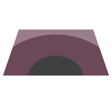 Dark geometric arches modern placemats - TenStickers