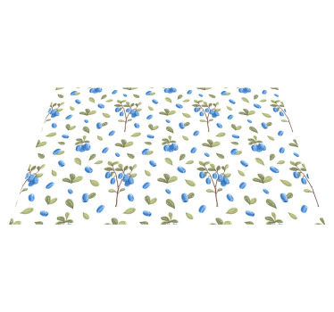 Floral botanic aquarella pattern placemats - TenStickers