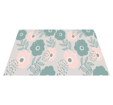 Floral citat baggrund tekst dækkeserviet - TenStickers