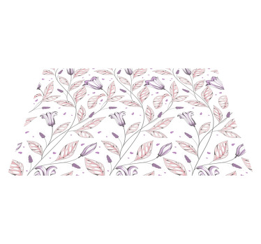 Fialové elegantní tulipány vzor elegantní prostírání - TenStickers