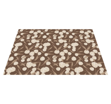 Tyylikäs beige tulppaanikuvio tyylikäs pöytätabletti - Tenstickers