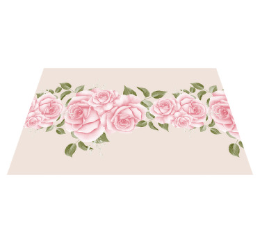 Tischset elegant Vintage rosa rosenmuster - TenStickers