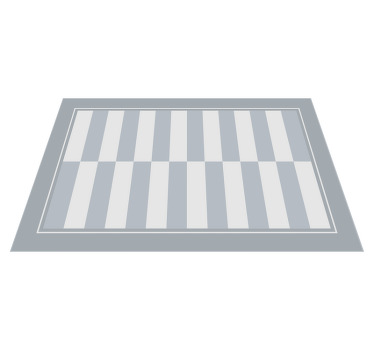 Hampton style gray lines set modern placemats - TenStickers