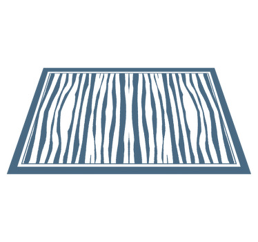 Stripet blå "hampton style" spisebrikke moderne - Tenstickers