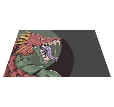 Frightening Dragon original placemats - TenStickers