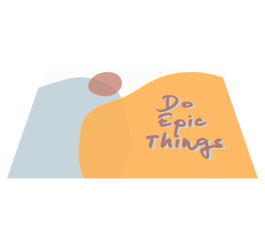 "Do epic things" quote design quote placemats - TenStickers