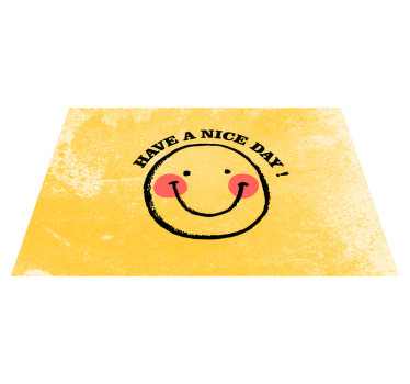 “有一个美好的一天”笑脸报价餐垫 - TenStickers