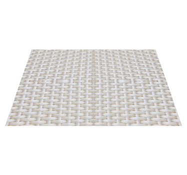 White rattan effect textured placemats - TenStickers