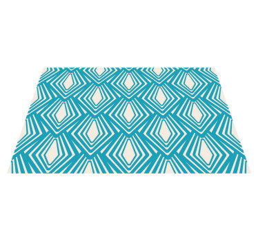 Set de table moderne motif géométrique bleu - TenStickers