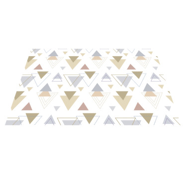 Geometric blue and yellow nordic style placemat - TenStickers