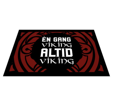 En gang viking, altid viking dækkeserviet - TenStickers