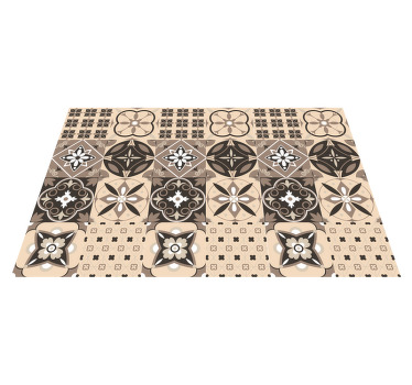 Individuais de mesa de texturas Azulejos clássicos marrons - TenStickers