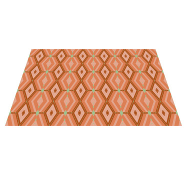 30s autumnal tints geometric elegant placemats - TenStickers