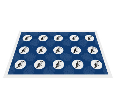 Originele placemat met tropisch vogelpatroon - TenStickers