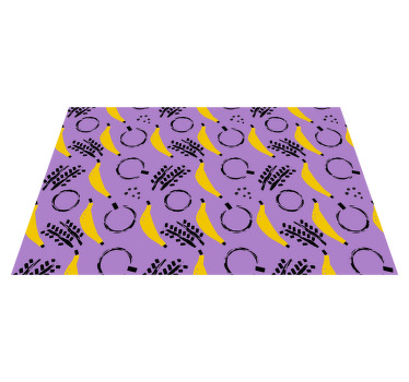 individuais de mesa de banana roxa estilo africano - TenStickers