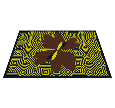 Originale dækkeservietter i gul design i afrikansk stil - TenStickers