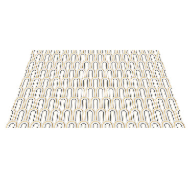 Elegancka podkładka na stół Figury geometryczne w stylu art deco - TenStickers