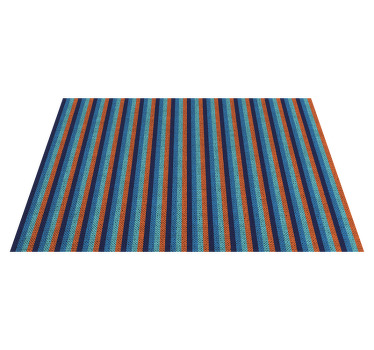 Blue an orange vertical design home placemats - TenStickers
