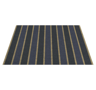 暗い色の縞模様のホームランチョンマット - TENSTICKERS