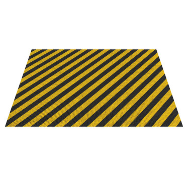 Black and yellow lines home placemats - TenStickers